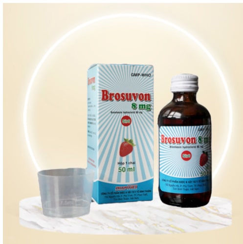 Thuốc Brosuvon 8mg Pharpharco làm loãng đờm, tiêu chất nhầy